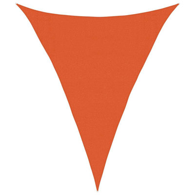  Sunshade Sail 160 G/M² Triangular Black 3X4x4 M HDPE