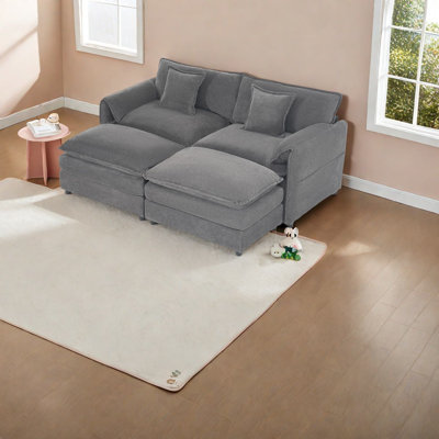 Spacious Chenille Sectionals, Modern Design For Home Living