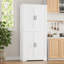 Armoire de rangement autoportante en lin 71,3 po (poignée améliorée)-1492636948