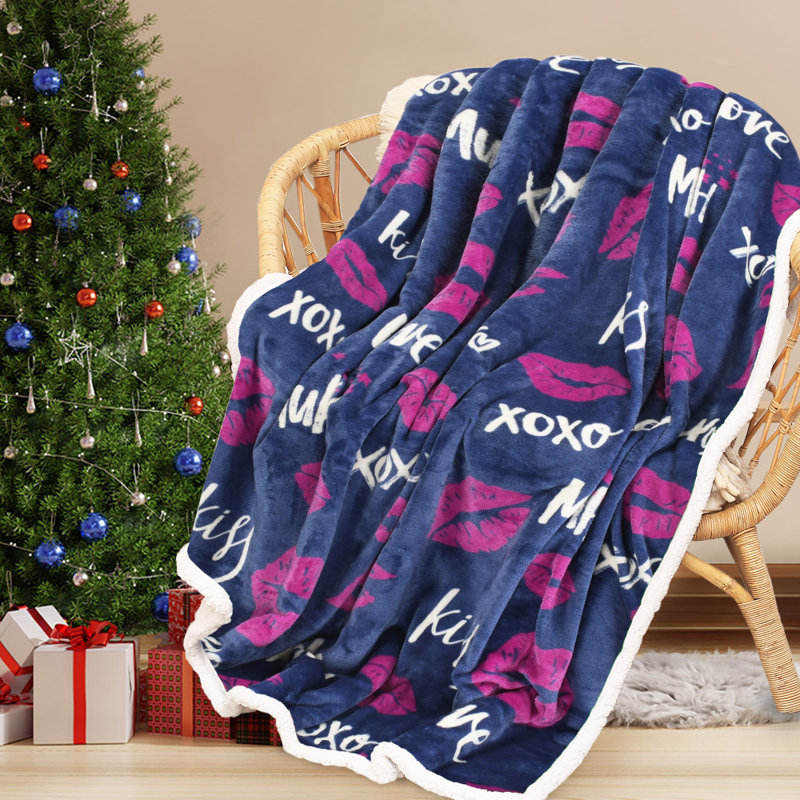 Jeté de Noël en sherpa de Noël, jetés à thème de Noël, couverture de canapé en molleton moelleux, super doux, confortable, confortable, moelleux, moche