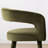 Modern Velvet Dining Chairs, Barrel Back Armchairs with Fabric-Wrapped Legs-1878163887