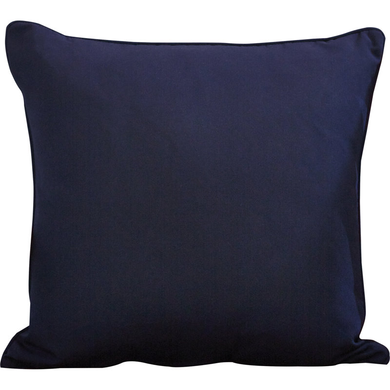 Sunbrella® Reversible Throw Pillow, 20" H x 20" W, Canvas Navy Sunbrella® Canvas