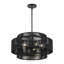 Lustre suspendu noir 5 lumières Asllan-122725133-122725136