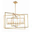 Kynlee 9 - Light Geometric Rectangle Chandelier