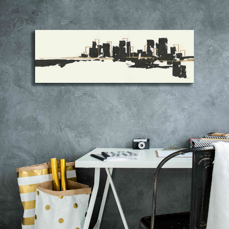 «Gilded City I» par Chris Paschke, estampe numérique sur toile, H 12 po x l 36 po