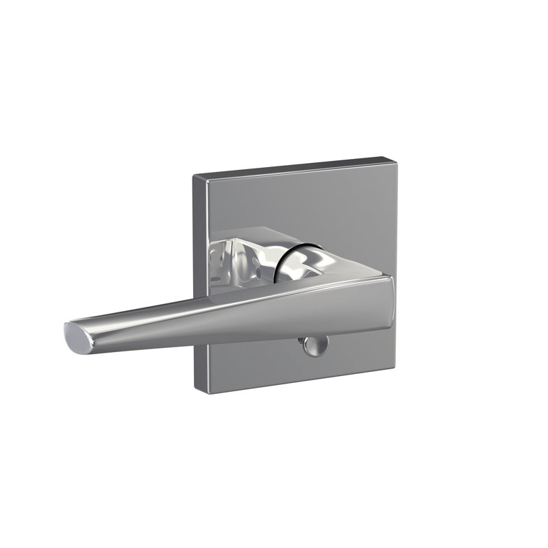 Custom Eller Hall-Closet and Bed-Bath Lever with Collins Trim, Bright Chrome