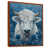 Toile avec cadre flottant brun