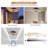 20" 6-Speed LED Dimmable Reversible Modern Caged Ceiling Fan With Light And Remote Control