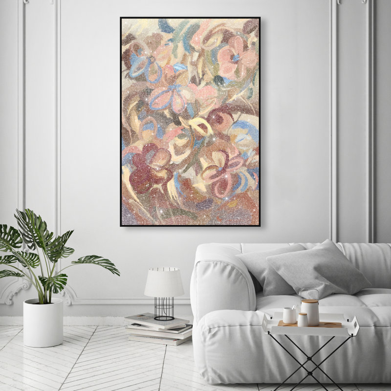 Moving Eden Print by Oliver Gal, 46"H x 31"W, Black Floater Frame