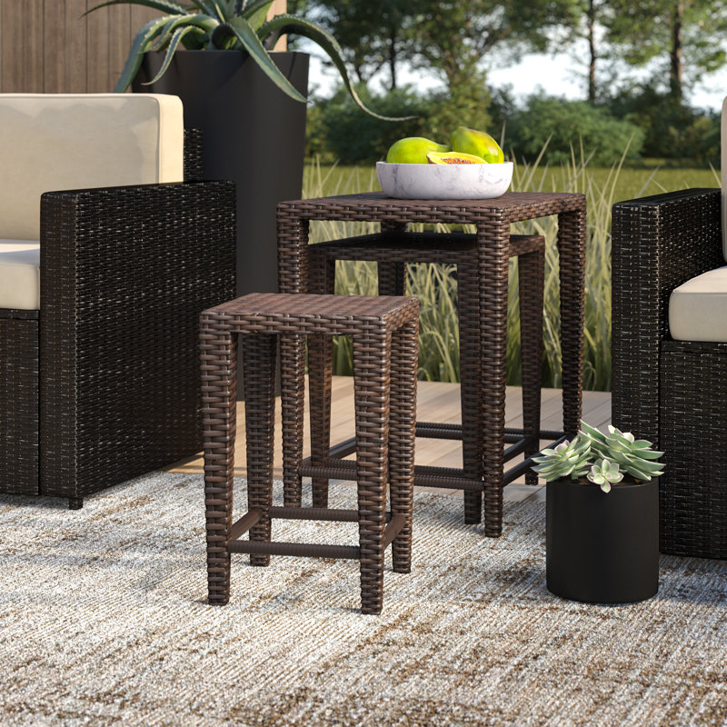 Table d'appoint Afridi, Brun