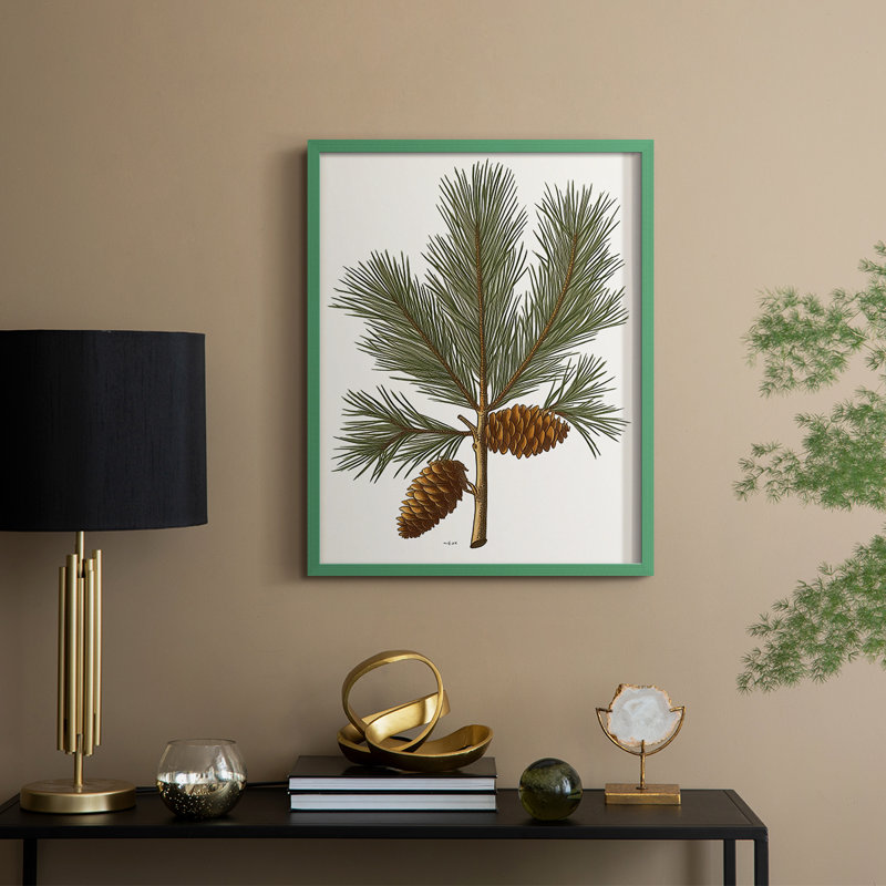 Art des Fêtes de Noël - série 2 - CCLXIX, reproduction encadrée - bois massif, H 15 po x l 12 po, Vert