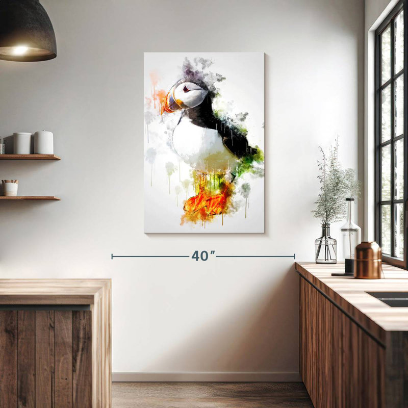 Brampt Puffin Bird, 39" H x 26" W
