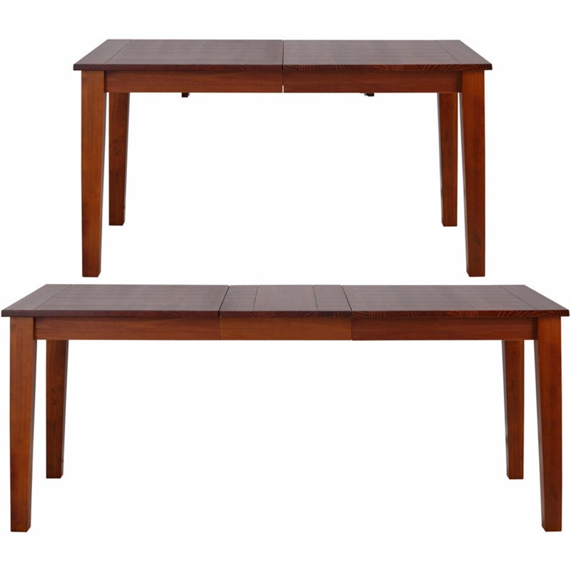 Fox Pine Solid Wood Dining Table, Brown