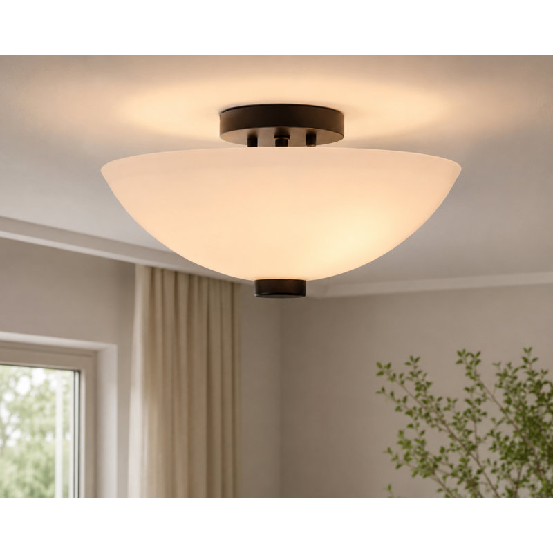 Plafonnier semi-encastré Kesgrave - noir, Black