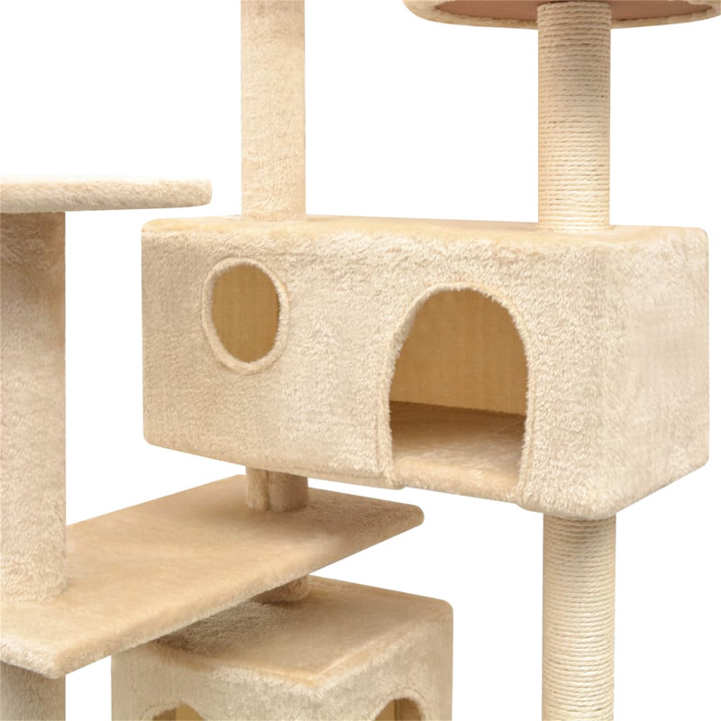 Amerina Cat Tree, 67 cm x 67 cm x 125 cm, Beige