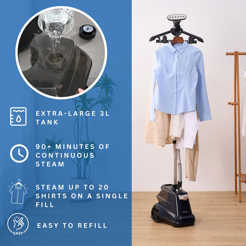 Presseur de vêtements commercial bleu marine SALAV, Marine