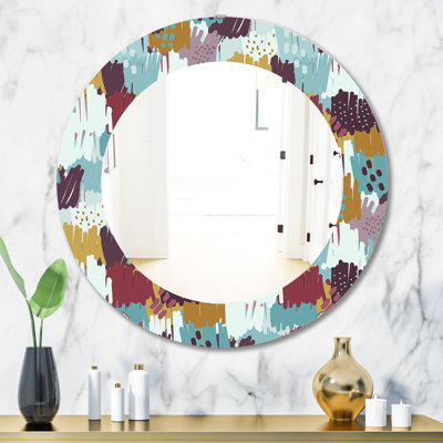 Witch Sketch Texture Wall Mirror