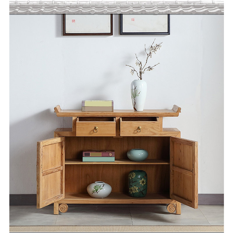 Nouvelle armoire d'appoint Zen chinois, Noyer