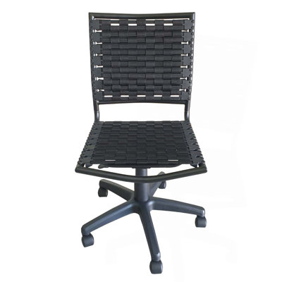 Office Chair Armless With Black Coating