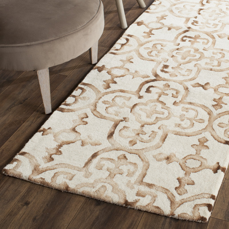 Pimentel Hand Tufted Wool Geometric Rug, Runner 2'3" x 10'