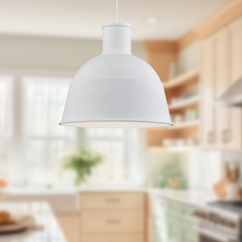 Irving 1 - Light Pendant, White, 12" H x 13" W x 13" D