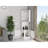 White 8 Bar Cabinet With Organized Storage And Attractive Look Capacity Extra Shelf For Display-1444216728