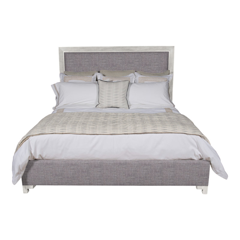 Louise/Lawrence Upholstered Bed, Nomad Slate Crypton® Chenille, Twin, Casa Blanca
