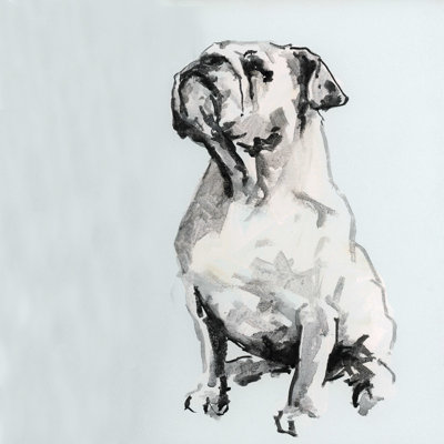 Un chien moderne très pastel II