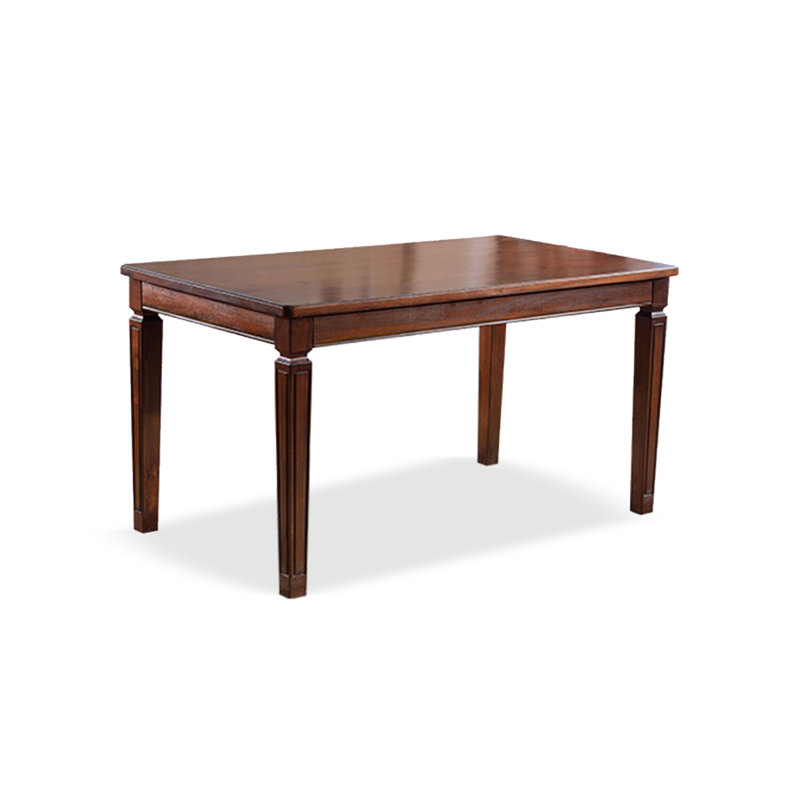 American country-style all-solid wood rectangular dining table