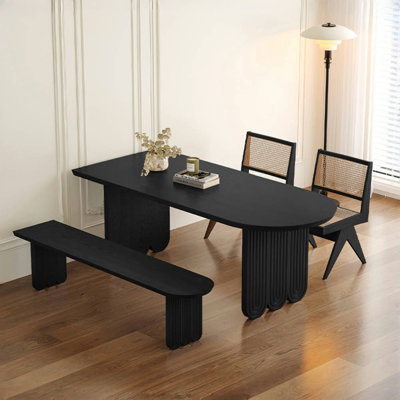Simple Solid Wood Dining Table Set