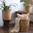 Natural Cylinder Storage and Planter Basket-2032046104