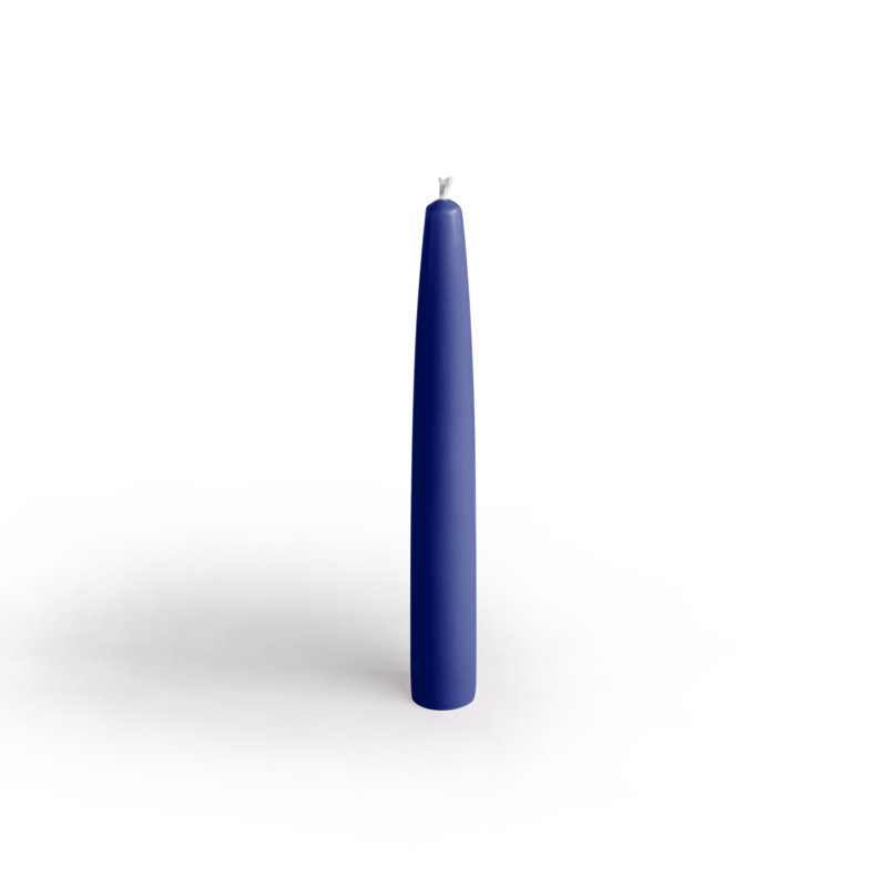 Unscented Taper Candle, 6" H, Blue