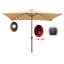Parasol de jardin 10X6.5Ft