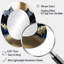 Or doré et rivière - miroir mural ovale doré-462471395