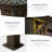 12 ft x 20 ft Hardtop Gazebo With Double Roof, Galvanized Steel Canopy, Netting & Curtains For Garden, Backyard, Deck & Lawn