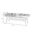 Banc rembourré en cuir de vache-100033798