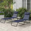 Ensemble de 2 chaises longues pliantes Outsunny