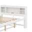 Lit plateforme double avec tête de lit, USB, lit gigogne et 3 tiroirs-1943116368