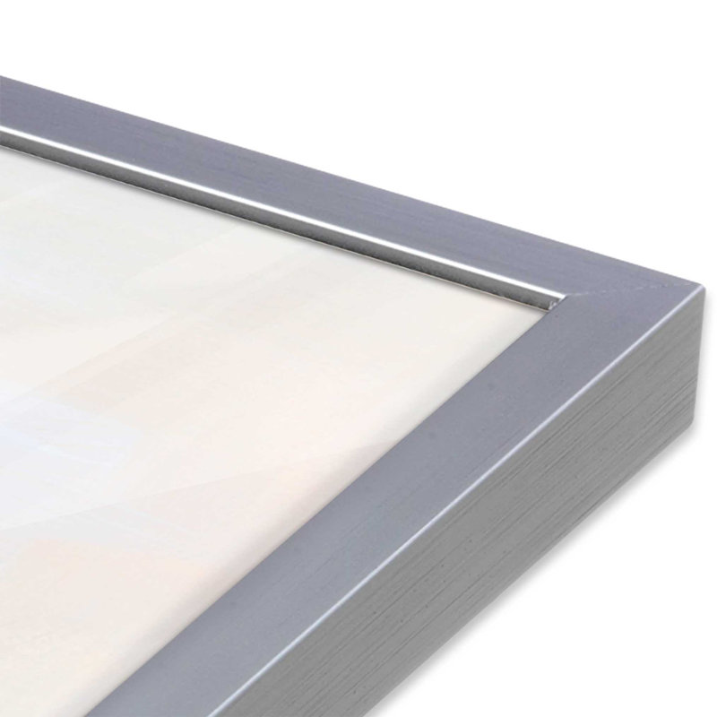 Impression Dawn's Soft Light II, H 13,75 po x l 13,75 po, Encadrement ouvert, chrome poli