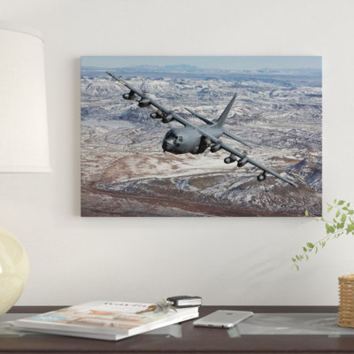 « mc-130 », impression sur toile, "mc-" par une mission de formation sur new mexico i "