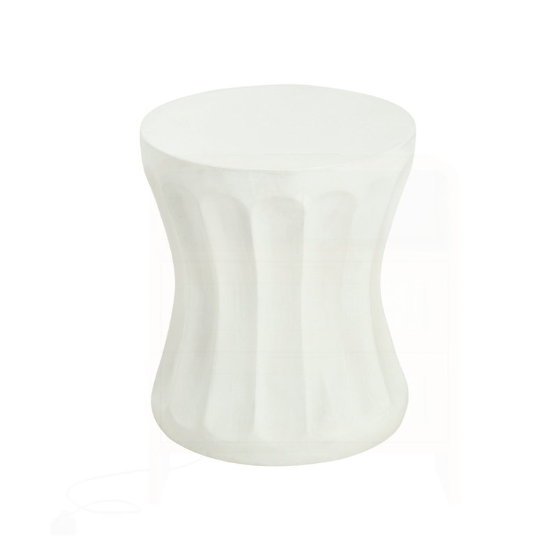 Table d'appoint d'extérieur ronde en béton