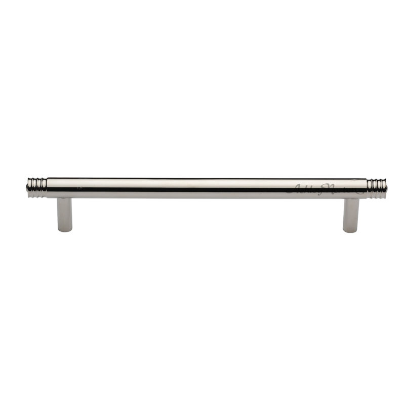 Zurich Ridge Cabinet Pull, Polished Nickel, 10"
