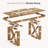 63'' Farmhouse Dining Table for 4–6, Rectangular Kitchen Table with Rustic Wood Finish-651725579