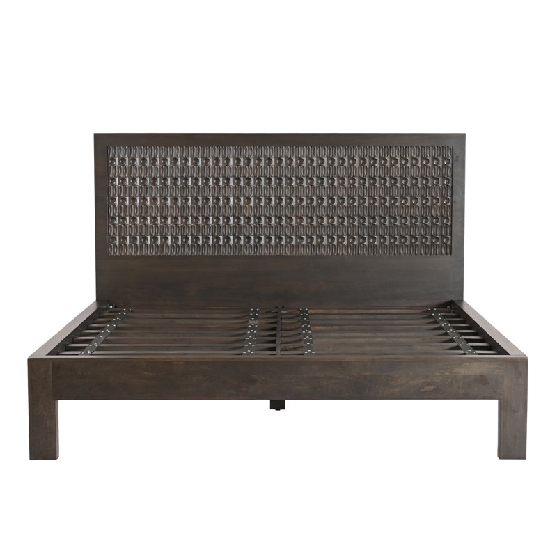 Jakarta Solid Wood Bed, Queen
