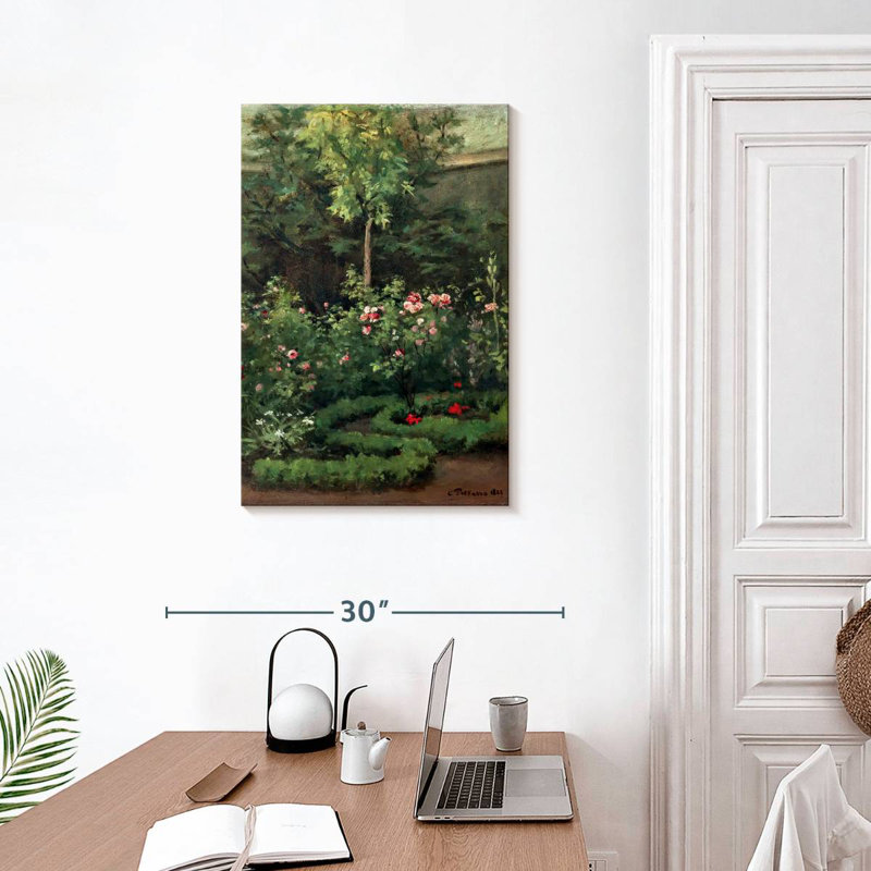 Senne A Rose Garden 1862, 30" H x 20" W