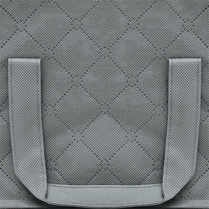 Rebrilliant Fabric Bin, Gray, 8.3" H x 19.3" W x 10.3" D