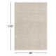 Handwoven Flatweave Ivory Area Rug