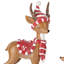 Resin Sweets Candy Deer set of 2