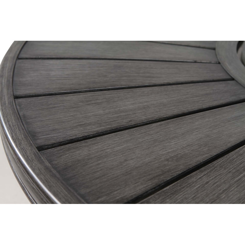 25 H x 52 W Propane Outdoor Fire Pit Table, Brown