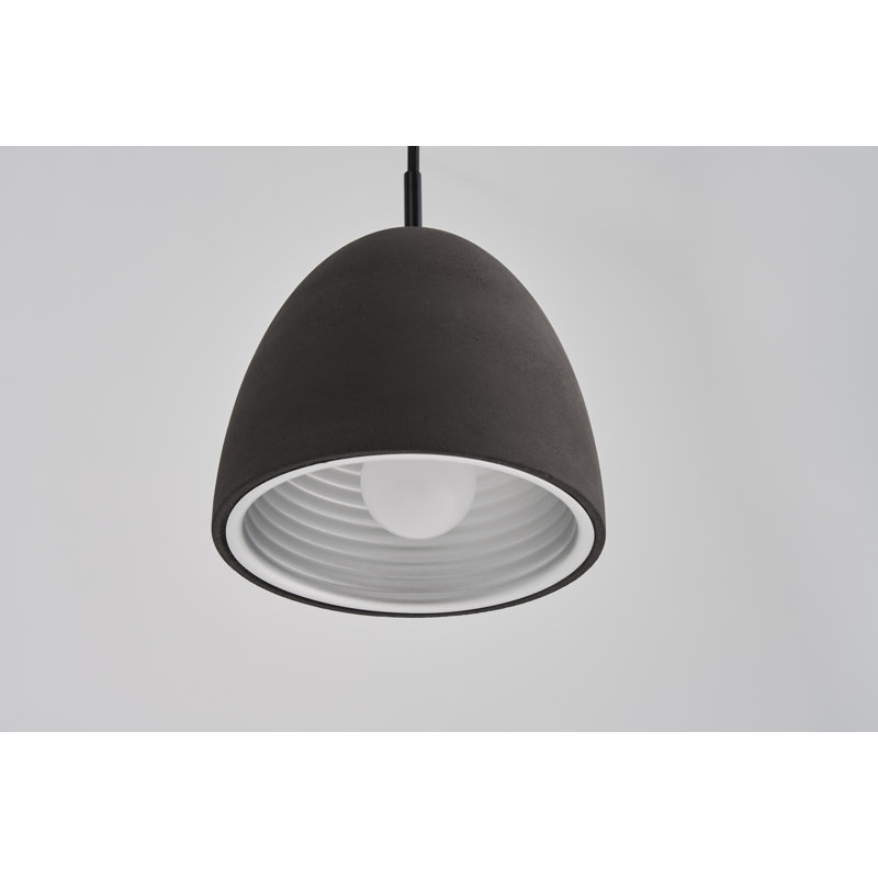 Petit luminaire suspendu Castle noir, H 3,9 po x l 4,3 po x P 4,3 po